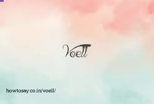 Voell