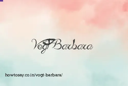 Vogt Barbara