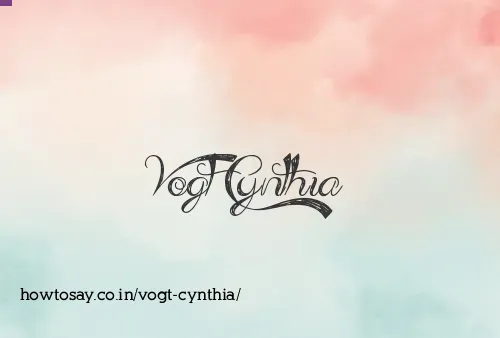Vogt Cynthia