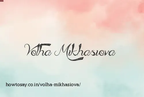 Volha Mikhasiova