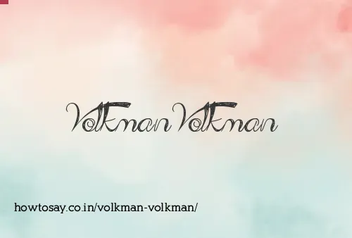 Volkman Volkman