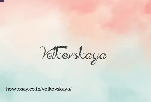Volkovskaya