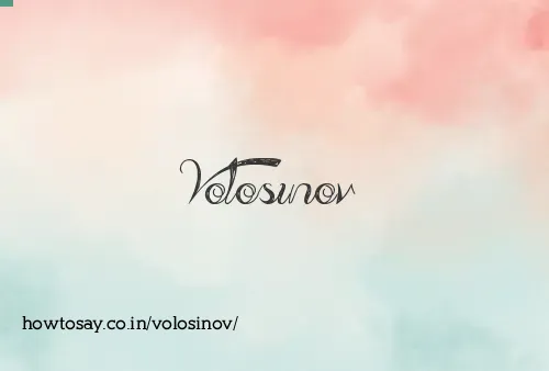 Volosinov