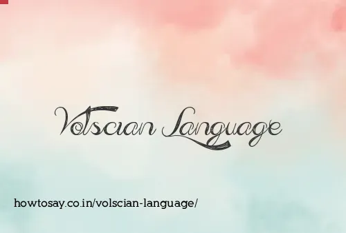 Volscian Language