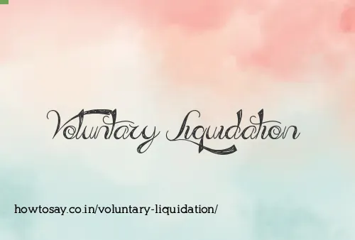 Voluntary Liquidation