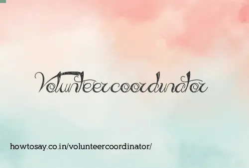 Volunteercoordinator