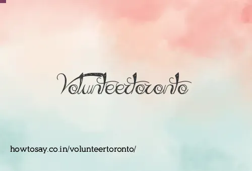 Volunteertoronto