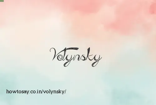 Volynsky
