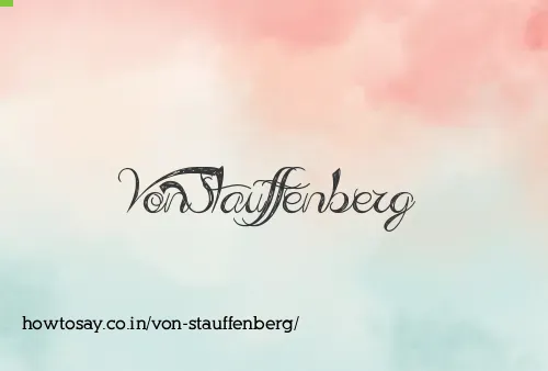 Von Stauffenberg