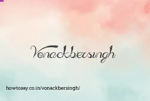 Vonackbersingh