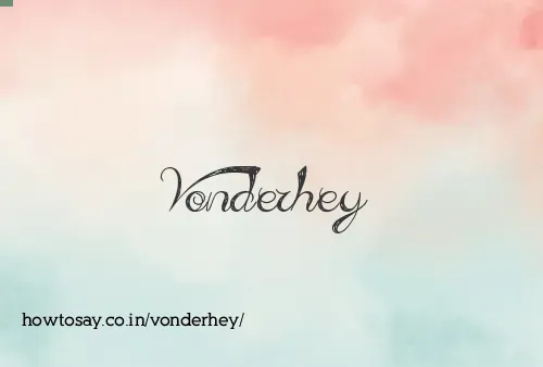 Vonderhey