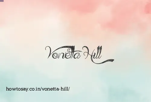 Vonetta Hill
