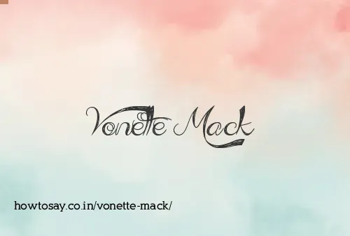 Vonette Mack