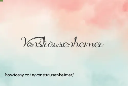 Vonstrausenheimer
