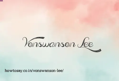 Vonswanson Lee