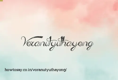 Voranutyuthayong