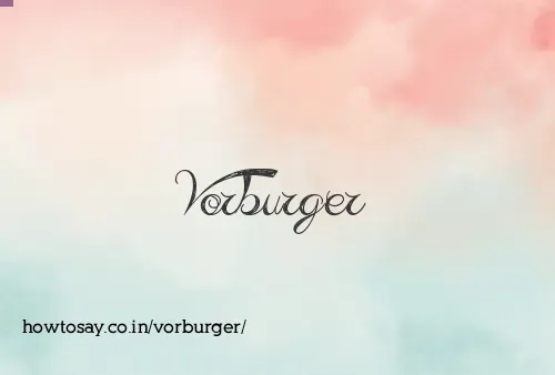Vorburger