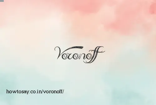 Voronoff