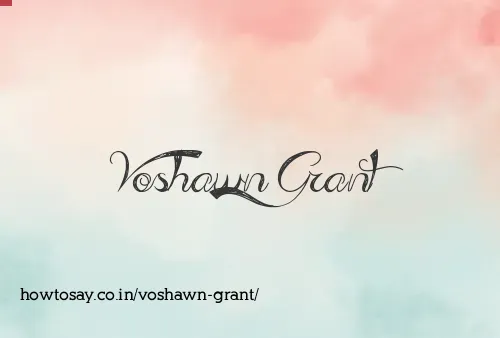Voshawn Grant