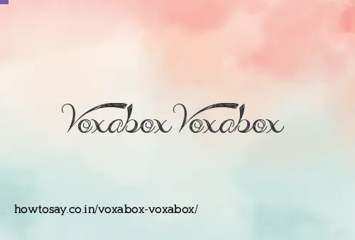 Voxabox Voxabox
