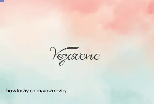 Vozarevic