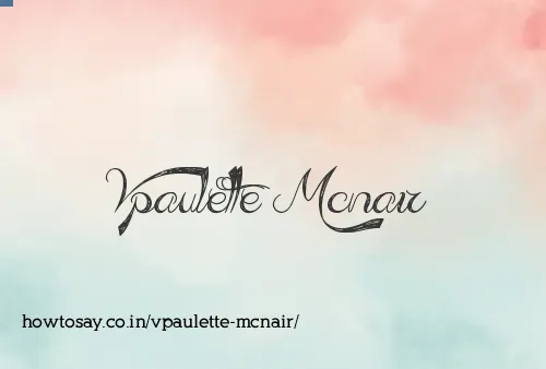 Vpaulette Mcnair
