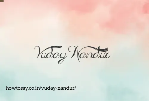 Vuday Nandur