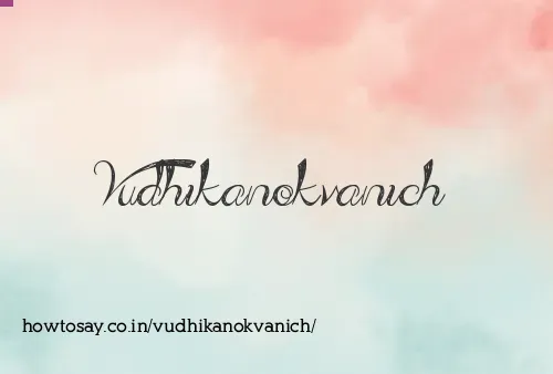 Vudhikanokvanich