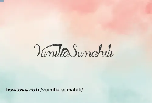 Vumilia Sumahili
