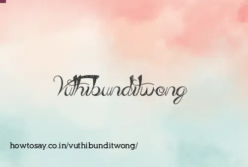Vuthibunditwong