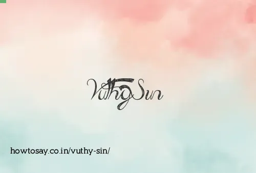 Vuthy Sin