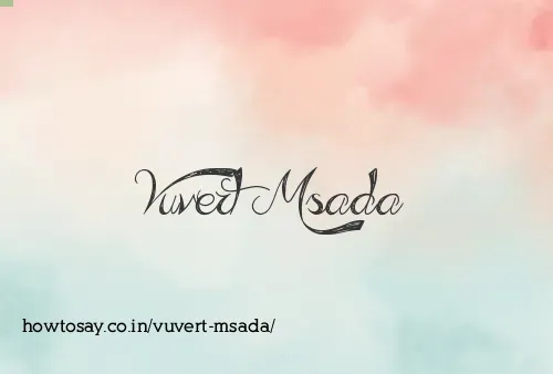 Vuvert Msada
