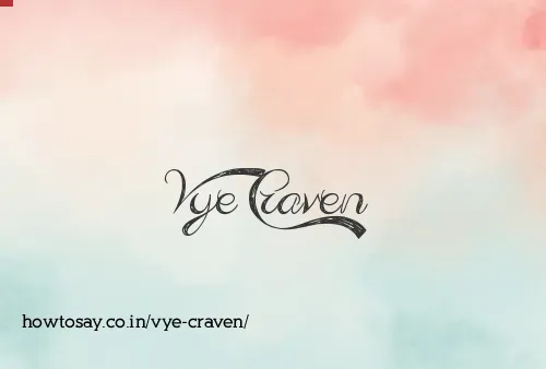 Vye Craven