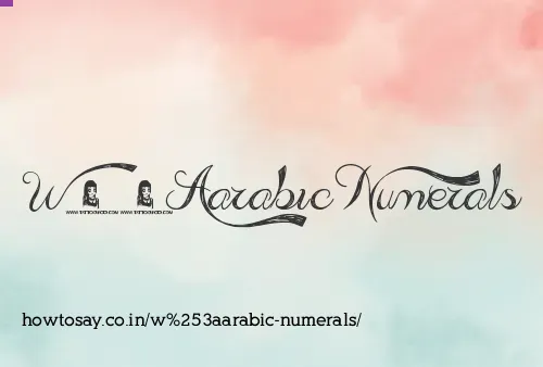 W:arabic Numerals