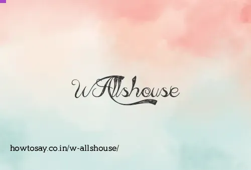 W Allshouse