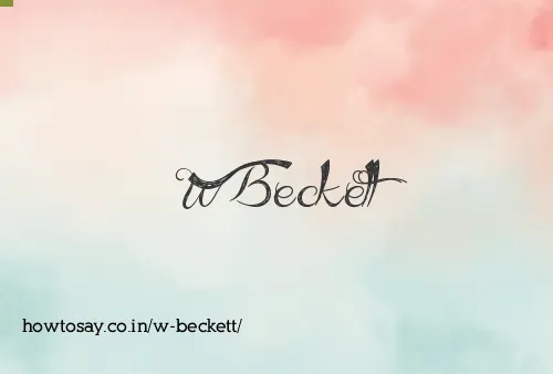 W Beckett