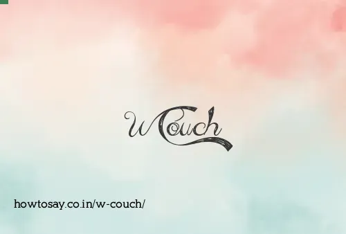 W Couch