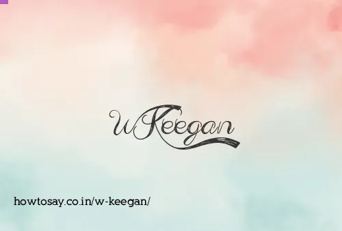 W Keegan