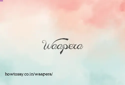 Waapera