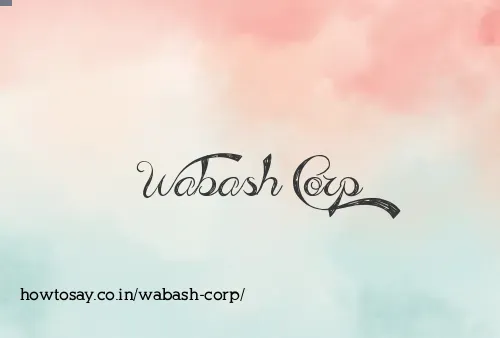 Wabash Corp