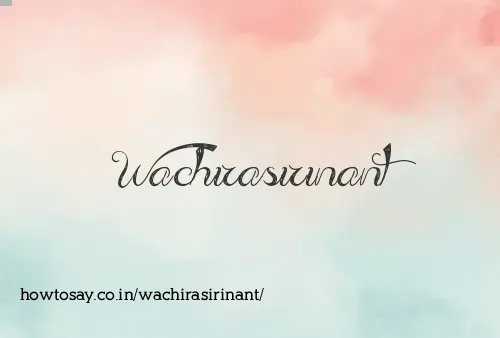 Wachirasirinant