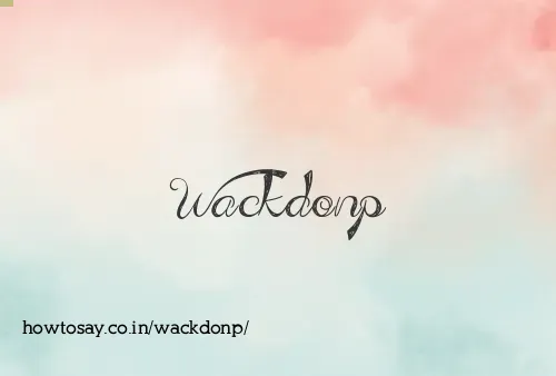 Wackdonp