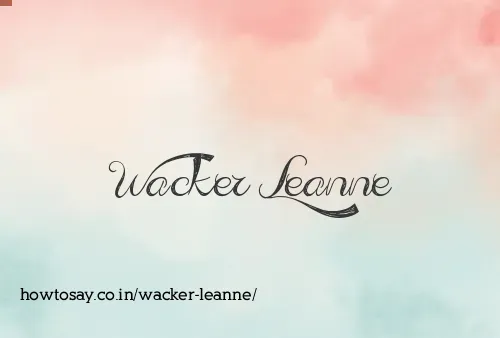 Wacker Leanne