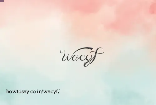 Wacyf