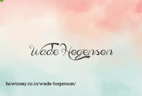 Wade Hogenson
