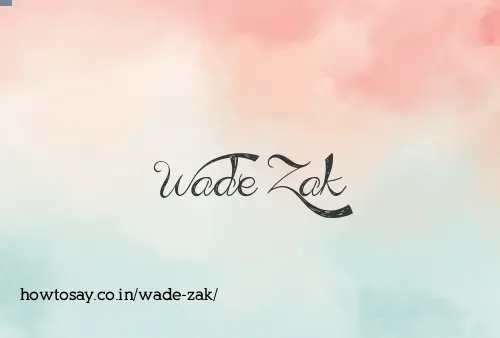 Wade Zak