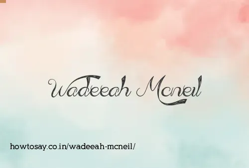 Wadeeah Mcneil