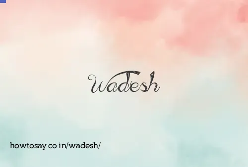 Wadesh