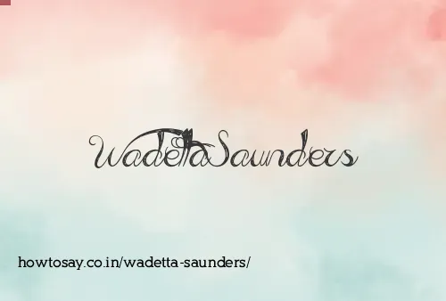 Wadetta Saunders