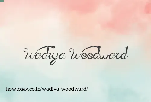 Wadiya Woodward